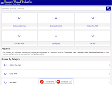 Tablet Screenshot of deepamthreads.com